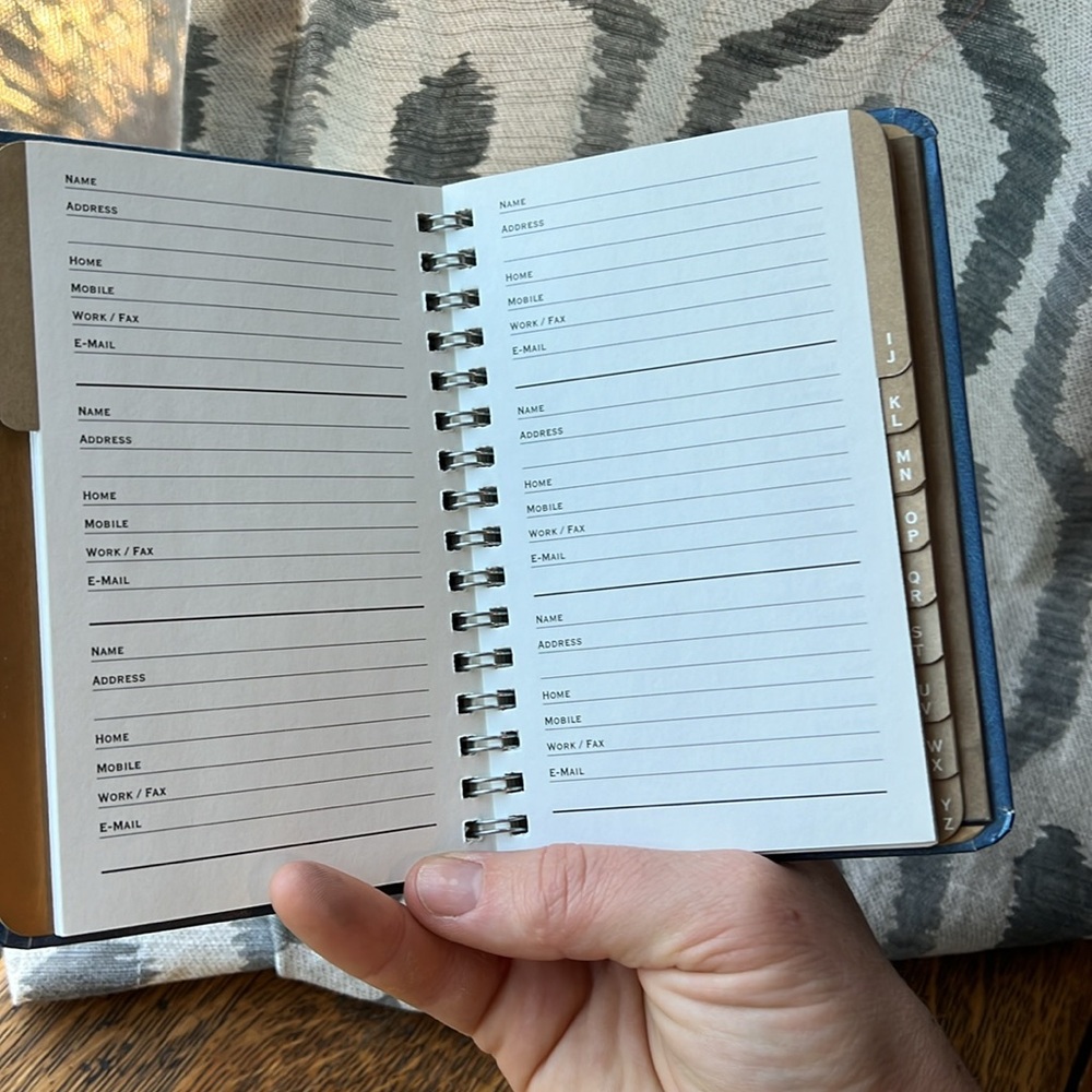 Blue address book - Picture 4 of 5